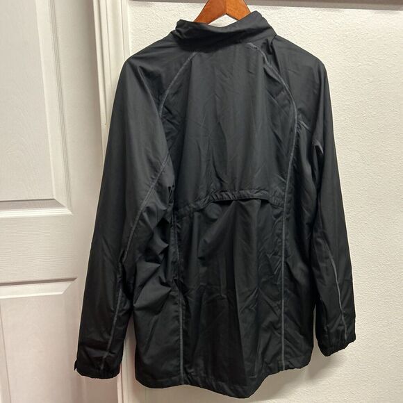 Nike Jacket Mens Large Black Dri-Fit Full Zip Windbreaker Gorpcore Y2K Stitch - Picture 8 of 15